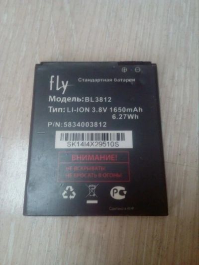 Лот: 13952070. Фото: 1. АКБ FlY BL3812 li-ion 3.8v 1650... Аккумуляторы