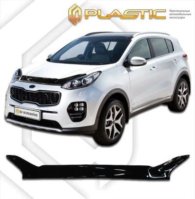Лот: 13003637. Фото: 1. Дефлектор капота KIA Sportage... Детали тюнинга
