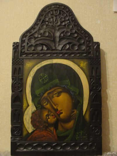 Лот: 17904262. Фото: 1. Икона Богоматерь с младенцем... Иконы