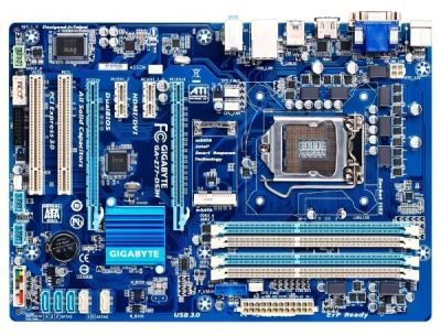 Лот: 4552569. Фото: 1. Мат.плата S1155 Z77 Gigabyte GA-Z77-DS3H... Материнские платы