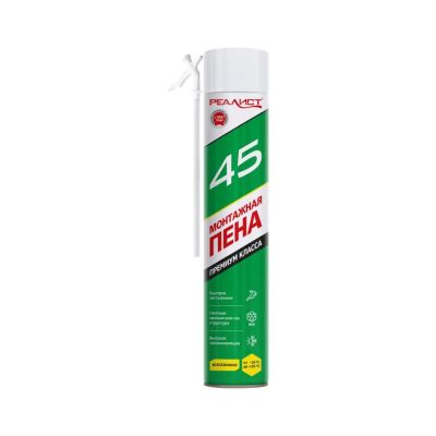Лот: 24093520. Фото: 1. Пена монтажная Realist, Green... Клеи, герметики, пена монтажная, клейкие ленты