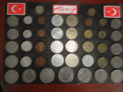 Лот: 12195179. Фото: 1. Набор монет Турция, 41 монета. Азия