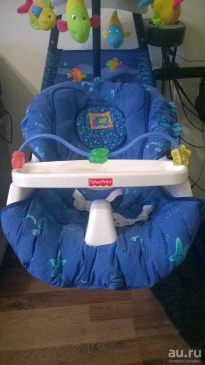 Лот: 8599647. Фото: 1. Качеля-колыбелька Fisher price... Ходунки, прыгунки, качели
