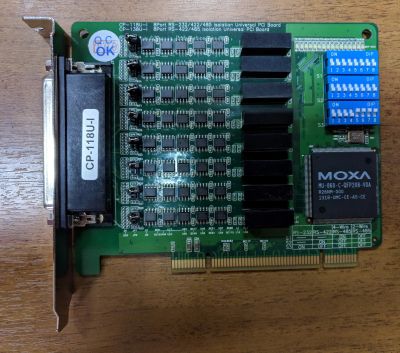 Лот: 12202158. Фото: 1. PCI плата Moxa CP-118U-I на 8... Платы расширения, контроллеры, доп. порты