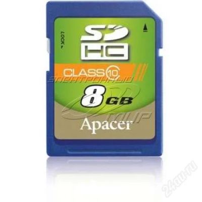 Лот: 2081005. Фото: 1. Apacer SDHC 8Gb Class 4 новая... Карты памяти