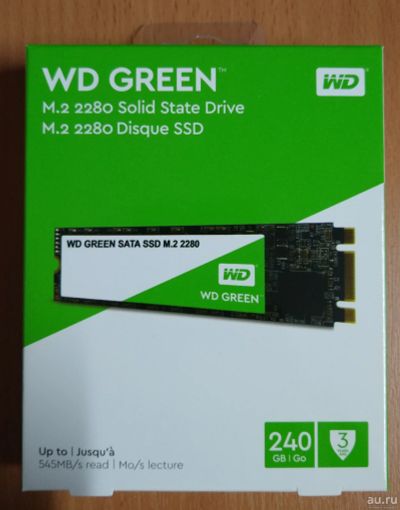 Лот: 17824174. Фото: 1. SSD WD Green 240ГБ, M.2 2280... SSD-накопители