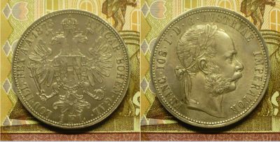 Лот: 18796522. Фото: 1. 1 флорин 1873 Австро Венгрия. Европа