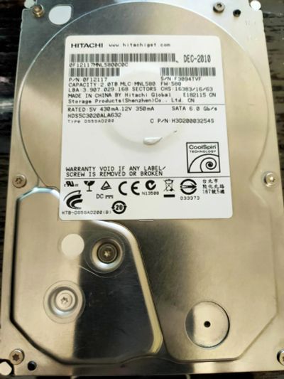 Лот: 18668032. Фото: 1. Жесткий диск Hitachi 2ТБ [HDS5C3020ALA632... Жёсткие диски (HDD)