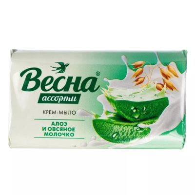 Лот: 24087916. Фото: 1. Мыло Весна, Ассорти алоэ и овсяное... Уход за телом