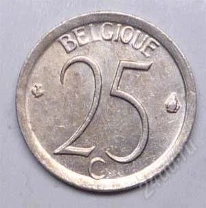Лот: 1452804. Фото: 1. Бельгия. 25 сантим 1968г. Европа