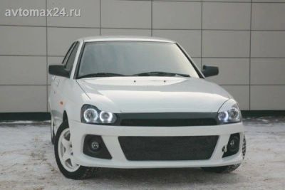 Лот: 9697392. Фото: 1. Передний бампер "WRХ" Лада Приора... Детали тюнинга