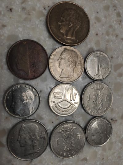 Лот: 20312927. Фото: 1. 10 монет Бельгии. Европа