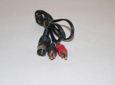 Лот: 12768602. Фото: 1. Кабель DIN 5-pin - 2xRCA 95 см. Шнуры, кабели, разъёмы