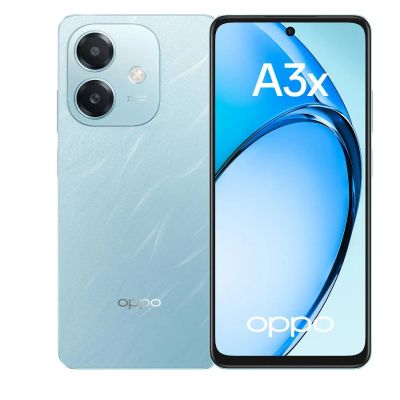 Лот: 24469526. Фото: 1. Смартфон OPPO A3x 4/128GB Лазурный. Смартфоны