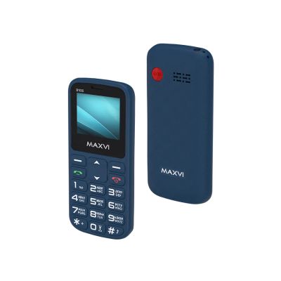 Лот: 25084149. Фото: 1. Сотовый Maxvi B100i Blue 2sim... Кнопочные мобильные телефоны