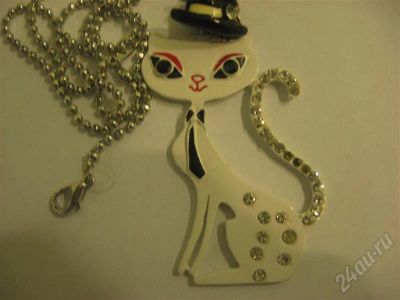 Лот: 459868. Фото: 1. Подвеска кошка в шляпе. Колье