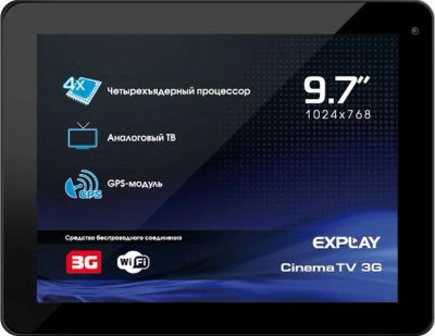 Лот: 4654065. Фото: 1. Планшет Explay CinemaTV 3G Black... Планшеты