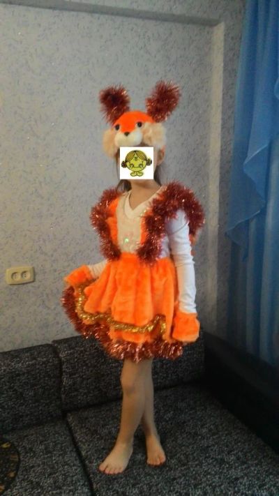 Лот: 6613170. Фото: 1. Новогодний костюм "Белочка". Детские карнавальные, праздничные костюмы
