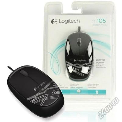 Лот: 5709447. Фото: 1. Мышь проводная Logitech M105. Клавиатуры и мыши