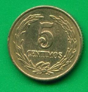Лот: 9534979. Фото: 1. Парагвай 5 сентимо 1947 (283). Америка