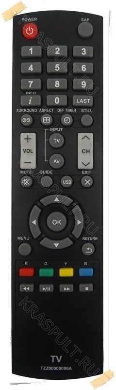 Лот: 15904993. Фото: 1. Пульт PANASONIC TZZ00000006A. Пульты ДУ