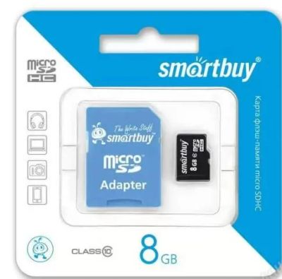 Лот: 3921405. Фото: 1. Новая карта памяти MicroSd 8Gb... Карты памяти