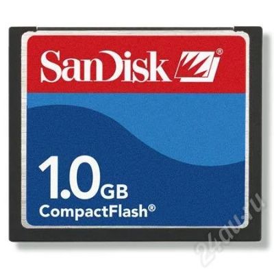 Лот: 179650. Фото: 1. Карта памяти CF SanDisk 1gb. USB-флеш карты