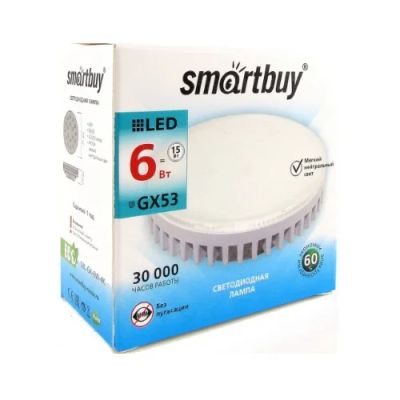 Лот: 8083051. Фото: 1. Лампа светодиодная Smartbuy GX53... Другое освещение