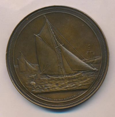 Лот: 16851426. Фото: 1. Франция Медаль Министерство военно-морского... Памятные медали