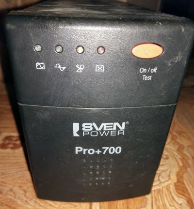 Лот: 11225391. Фото: 1. Неисправный ИБП SVEN Pro 500 на... ИБП, аккумуляторы для ИБП