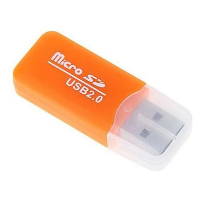 Лот: 6734772. Фото: 1. картридер Micro SD (оранжевый... Картридеры