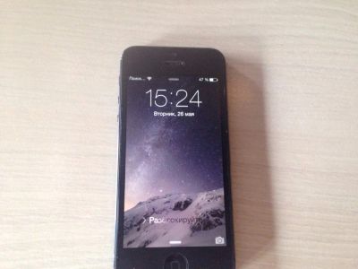 Лот: 5644423. Фото: 1. Iphone 5 черный не работает сеть. Смартфоны