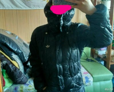 Лот: 10249218. Фото: 1. Пуховик Adidas оригинал черный. Верхняя одежда