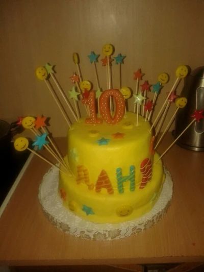 Лот: 6973237. Фото: 1. торт на 10 лет. Торты, пирожные