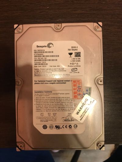 Лот: 19320175. Фото: 1. Жёсткий диск 750gb. Жёсткие диски (HDD)