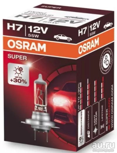 Лот: 14901671. Фото: 1. Лампа Osram H7 12V 55W 12V PX26D... Оптика и освещение