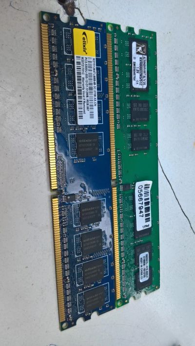 Лот: 9923770. Фото: 1. ddr2 1gb (две по 512). Оперативная память