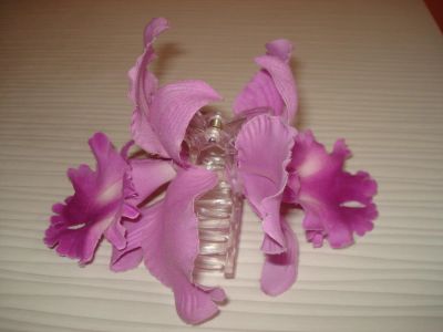 Лот: 7559312. Фото: 1. Заколка с орхидеями для волос. Заколки, вееры, расчёски