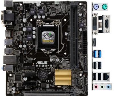 Лот: 18850224. Фото: 1. Asus H110M-R LGA 1151, Intel H110... Материнские платы