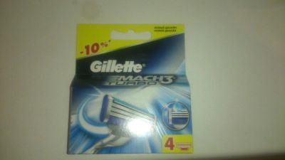 Лот: 6901621. Фото: 1. сменные кассеты Gillette mach... Уход за лицом 