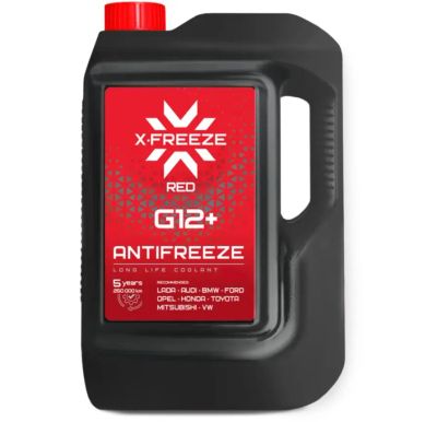 Лот: 25810094. Фото: 1. Антифриз X-Freeze G12+ Красный... Масла, жидкости