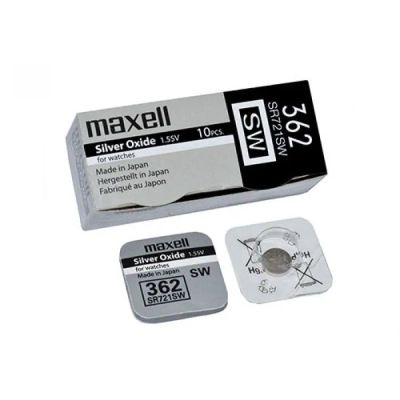 Лот: 21077313. Фото: 1. Батарейка Maxell SR-721SW 362... Батарейки, аккумуляторы, элементы питания