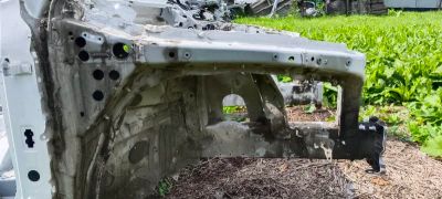 Лот: 23561388. Фото: 1. лонжерон Volkswagen Touareg CR7. Двигатель и элементы двигателя