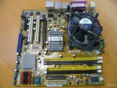 Лот: 17380970. Фото: 1. Материнская плата ASUS P5B-VM... Материнские платы