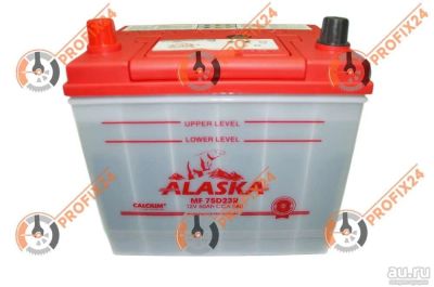 Лот: 13288870. Фото: 1. Аккумулятор ALASKA MF 75D23 60... Аккумуляторы