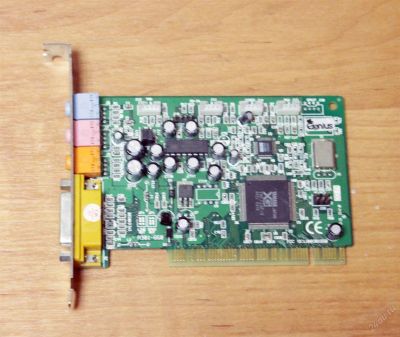 Лот: 3900354. Фото: 1. звуковая карта PCI c midi/game... Звуковые карты