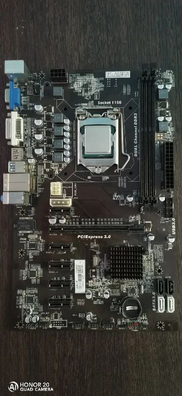 Лот: 17862096. Фото: 1. Материнская плата H81P BTC 6GPU... Материнские платы