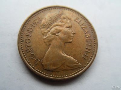 Лот: 10255061. Фото: 1. Великобритания 1 новый пенни 1974. Великобритания и острова