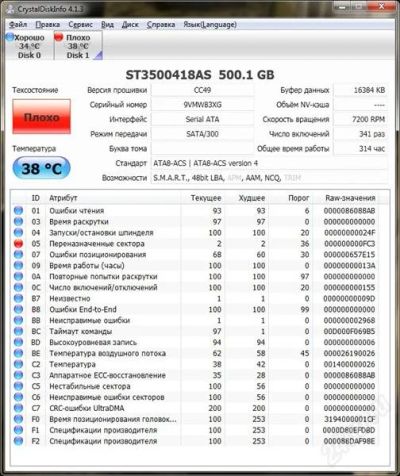 Лот: 1366917. Фото: 1. Жесткий диск ST3500418AS 500 Gb... Жёсткие диски (HDD)