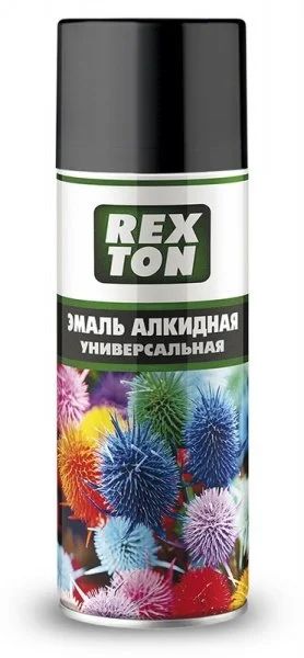 Лот: 12937921. Фото: 1. Эмаль черная глянцевая REXTON... Краски, лаки, растворитель
